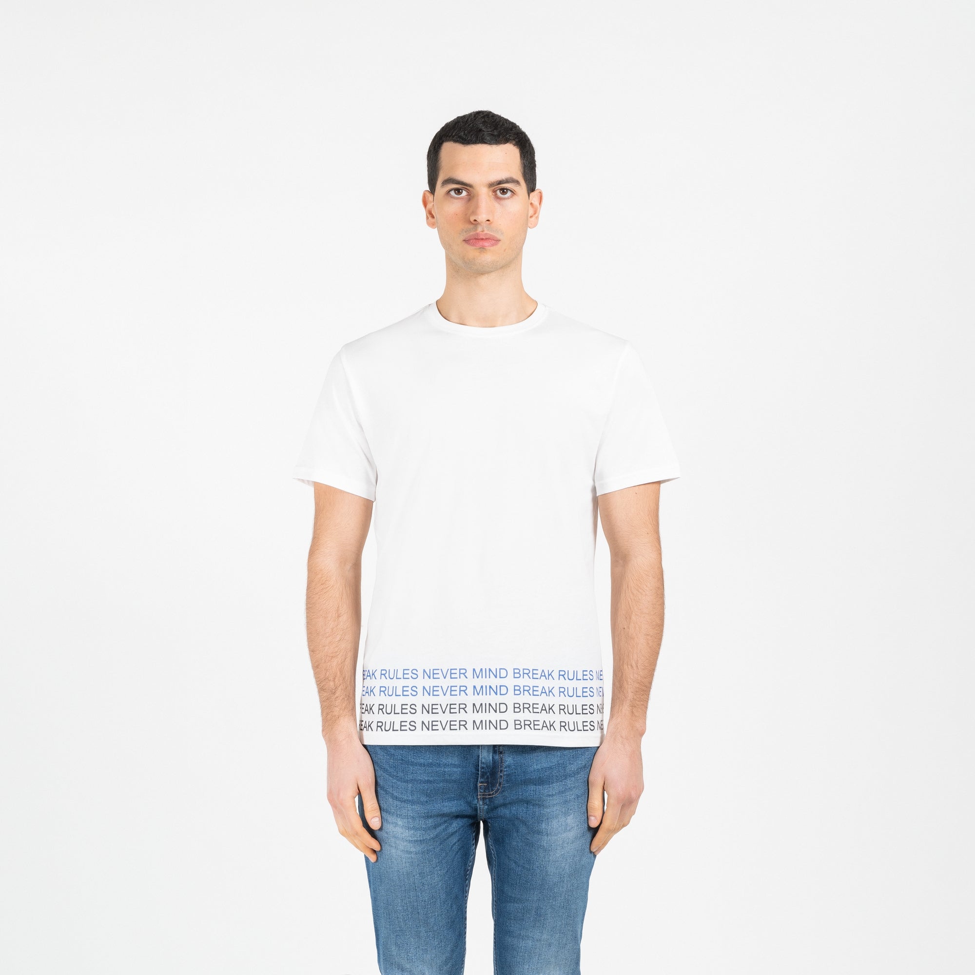 T-shirt jersey cotone organico narrow con stampa normal