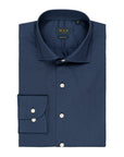 Regular fit poplin shirt with spread collar