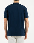 Organic washed cotton pique polo shirt