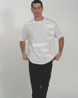 T-shirt jersey cotone organico con stampa oversize fit